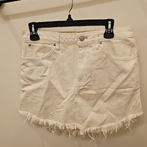 Free People Coconut Denim Skirt